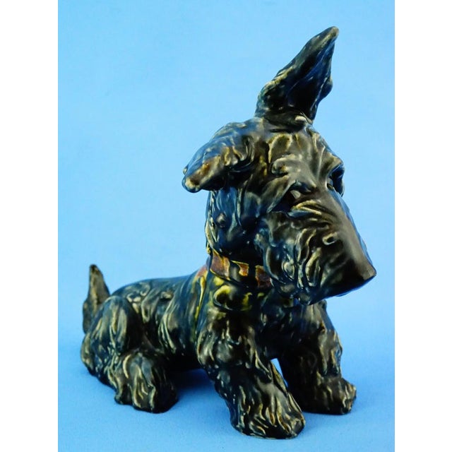 Ceramic 20th Century Ceramic Scottish Terrier Scottie Dog Sculpture by Ida Meisinger for Goldscheider For Sale - Image 7 of 18