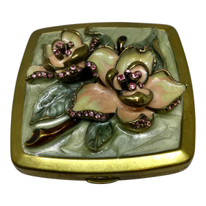 Vintage Compact Mirror Italian Maker Argento