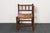 Diminutive Antique French 19th Century Bobbin Corner Chair With Rush Seat For Sale - Image 10 of 18