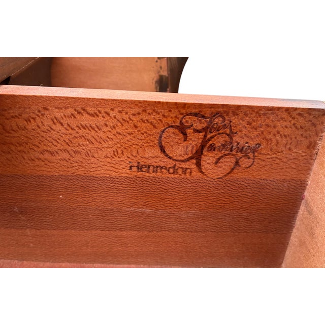 1980s Henredon Four Centuries Louis XV Breakfront China Cabinet Hutch Burlwood Bombe For Sale - Image 13 of 14