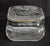 Transparent Antique Brilliant Cut Glass Lidded Box W/Silver Plate Trim For Sale - Image 8 of 9