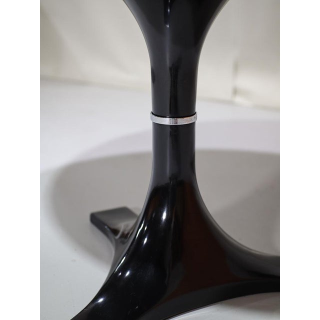 Black Round Dining Table by Gardella and Castelli for Kartell, 1960s For Sale - Image 8 of 18