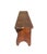 Wood Antique Primitive Pine Nantucket Meetinghouse Bench With Half Moon Cutout Ends For Sale - Image 7 of 9