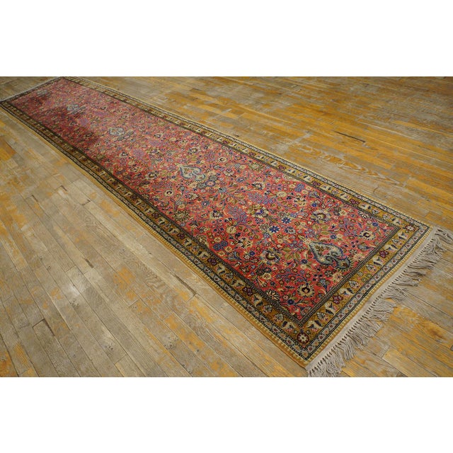 Antique Persian Tabriz Rug, Size: 2'10" x 13'3" Tabriz Tabriz is the seat of Persian Azerbaijan Province, a large...