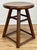 Mid 20th Century Vintage Round Swivel Top Wooden Stool For Sale - Image 5 of 10