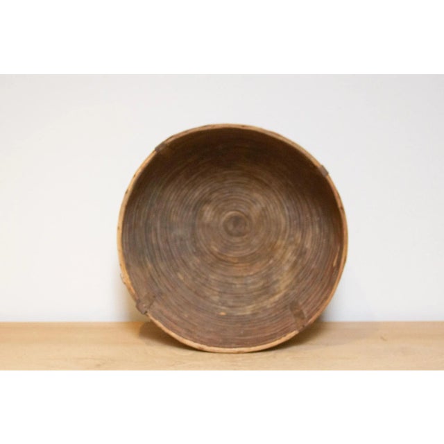 1960s Wicker Vegatable Rounded Basket-Rachak For Sale - Image 5 of 6