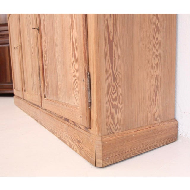 Tan Large Pine Display Cabinet, 1930s For Sale - Image 8 of 18