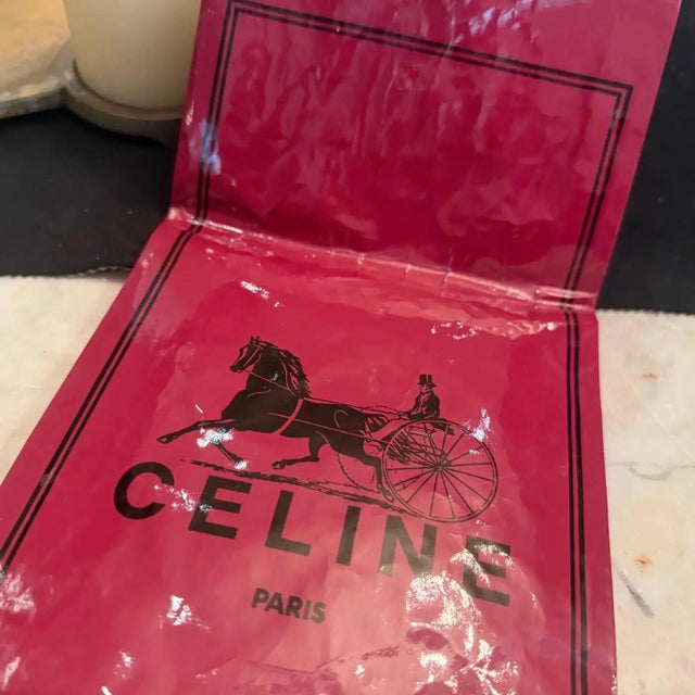 Textile 1990s "Messageries Et Diligences" Carré Silk Scarf by Celine Paris For Sale - Image 7 of 13