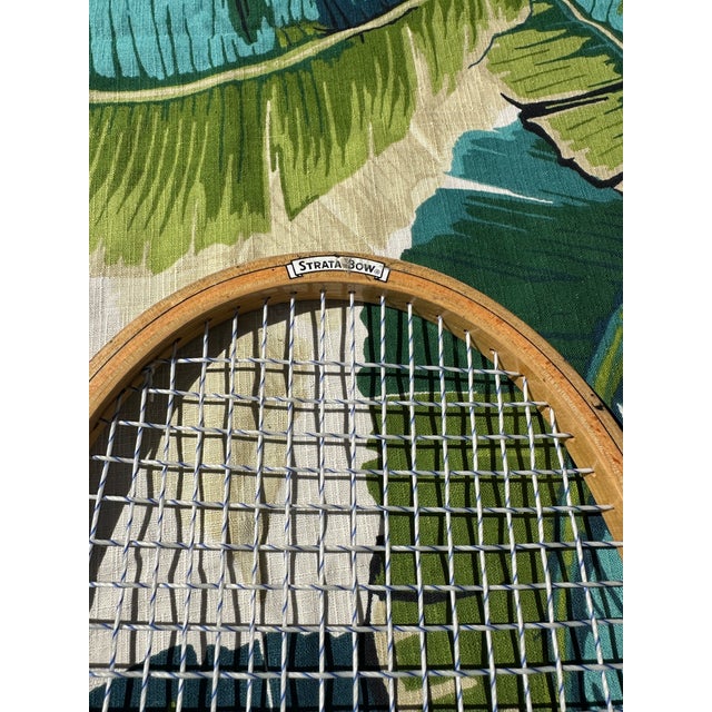 1970s Collection of Vintage Wilson Wooden Tennis Rackets, Cover, and Guards For Sale - Image 5 of 7