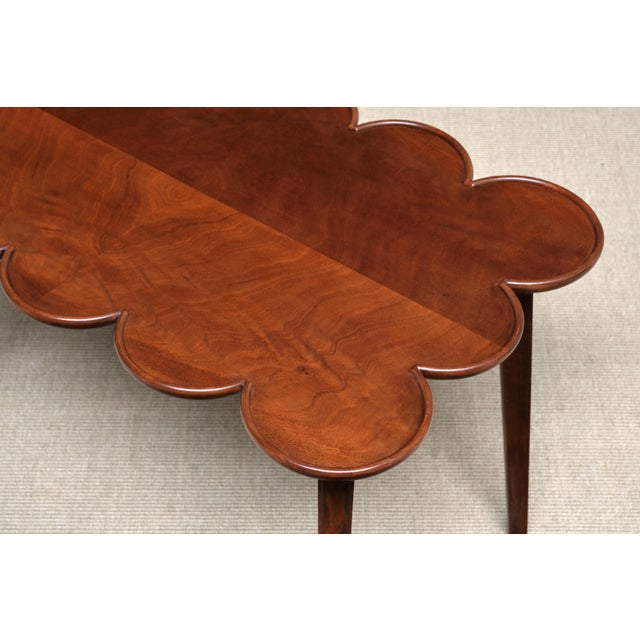 Swedish Modern Mahogany Cloud-Form Side Table, 1940s For Sale - Image 11 of 13