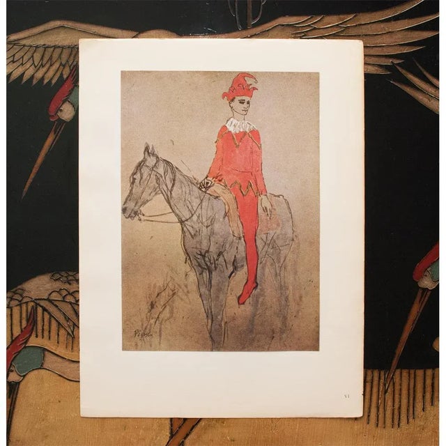 1940s 1948 After Pablo Picasso "Clown a Cheval", First Edition Period Offset Lithograph For Sale - Image 5 of 9