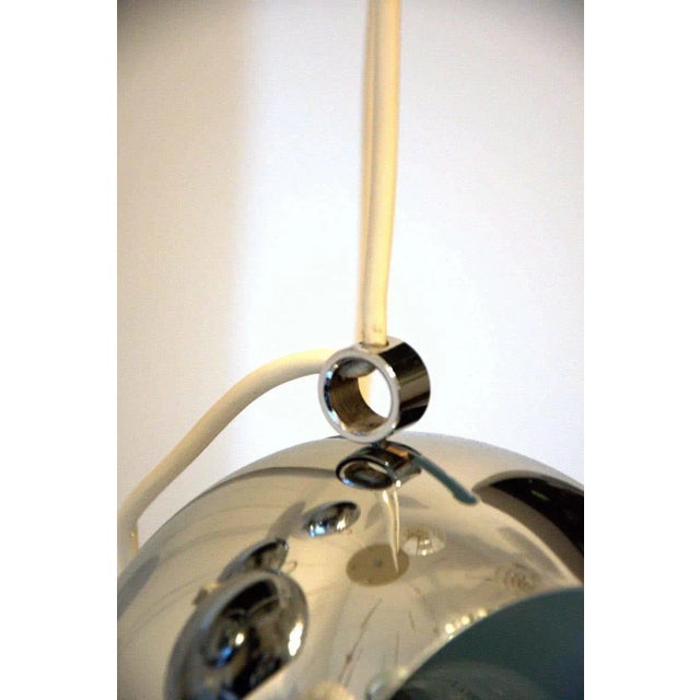 Guzzini Italian Chrome Five-Globe Lamp from Guzzini, 1965 For Sale - Image 4 of 12