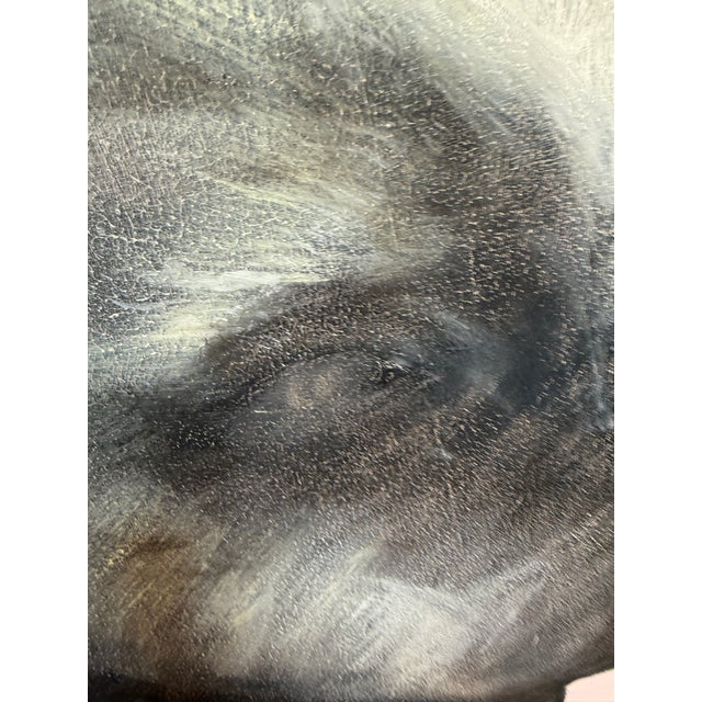 2010s Portrait of a Xoloitzcuintli Oversized Canvas Original Art For Sale - Image 5 of 12