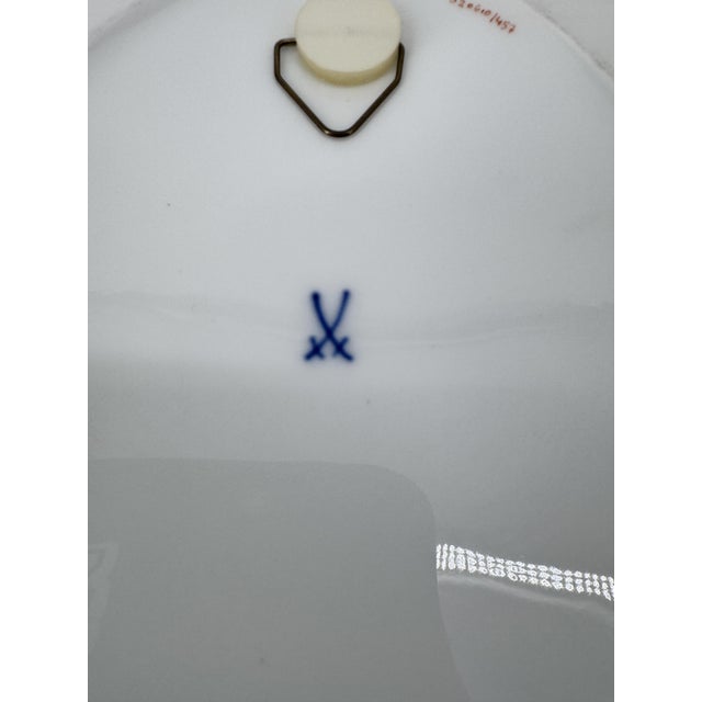 Painted Porcelain Plate from Meissen, 1960s For Sale - Image 6 of 10