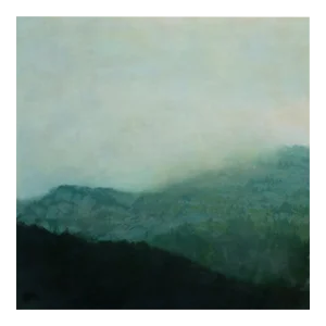 Contemporary Abstract Beeswax Resin, Pigment and Oil Paint on Panel Painting "Lucerne" by Janise Yntema
