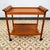 Mid-Century Modern Mid Century Danish Modern Serving Cart Trolley Teak Wood Rolling Bar Vintage MCM For Sale - Image 3 of 11