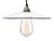 Vintage French Industrial White Enamel Pendant Lamp For Sale