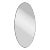 Vintage Italian Oval Wall Mirror 1960s For Sale