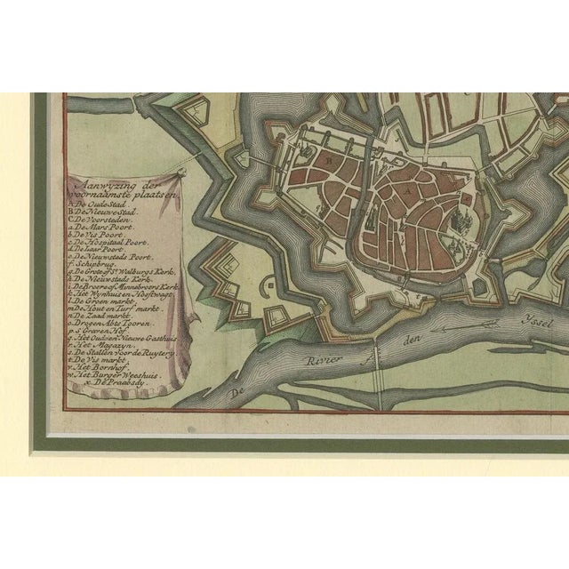 Detailed Plan of the City of Zutphen by Hendrik de Leth, 1740s For Sale - Image 3 of 6