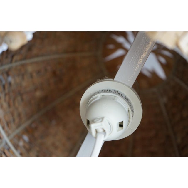 Sea Urchin Wooden Table Lamp, 1990s For Sale - Image 6 of 9