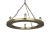 Mid-Century Modern NOIR Ciro Chandelier, Metal with Brass Finish For Sale - Image 3 of 5