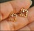 Small Geometric 14k Gold Everyday Diamond Stud Earrings - 2 Pieces For Sale - Image 10 of 10