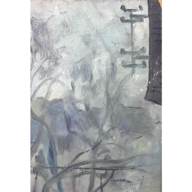 Mid 20th Century Early Paris, France Oil Painting of Monoprix Store and a Park For Sale - Image 5 of 7