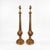 Modern Neo-Classical Style Cerused Pine and Brass Hand Chapman Table Lamps- Pair For Sale - Image 9 of 11