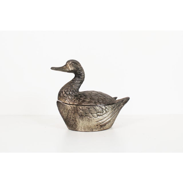 Silver Plated Duck Ice Bucket by Mauro Manetti for Fonderia D'Arte, 1970s For Sale - Image 9 of 9