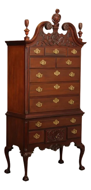 Councill Craftsmen Chippendale Style Mahogany Highboy