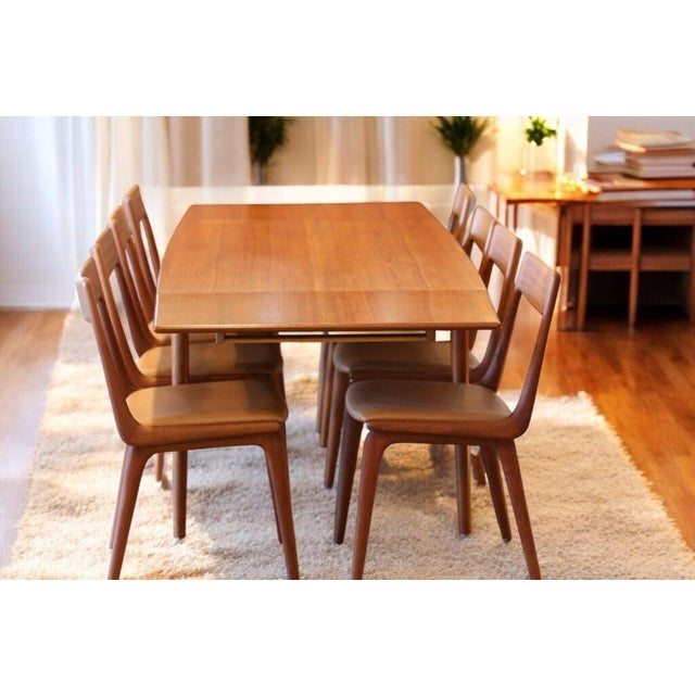 Vintage Boomerang Dining Table in Teak by Alfred Christensen for Slagelse Møbelværk, 1960s For Sale - Image 15 of 18