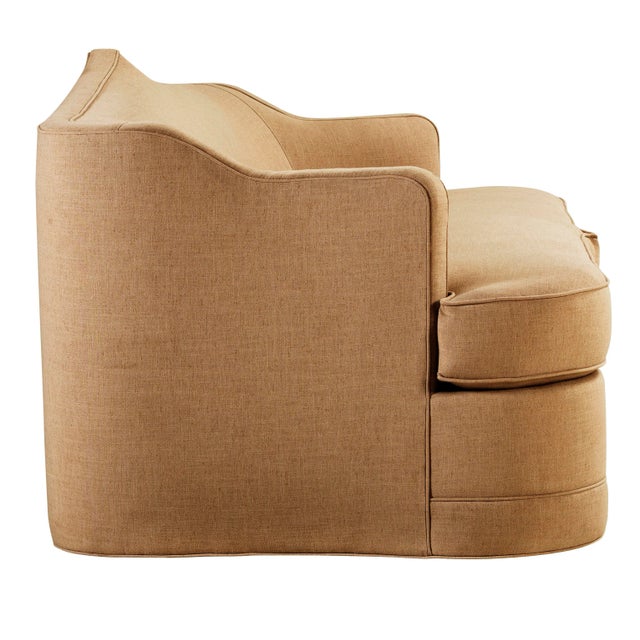 The Chairish Collection Aveline Sofa, Allspice Linen For Sale - Image 4 of 8