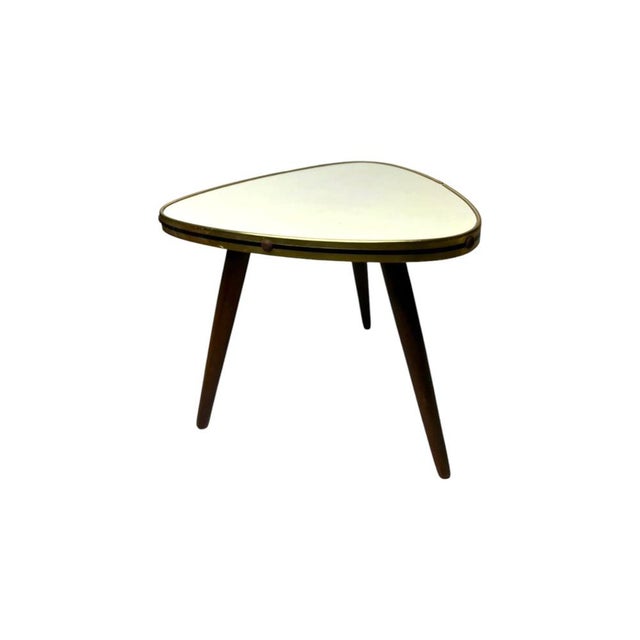 Vintage Side Table with Formica Top and Tapered Legs For Sale - Image 12 of 12
