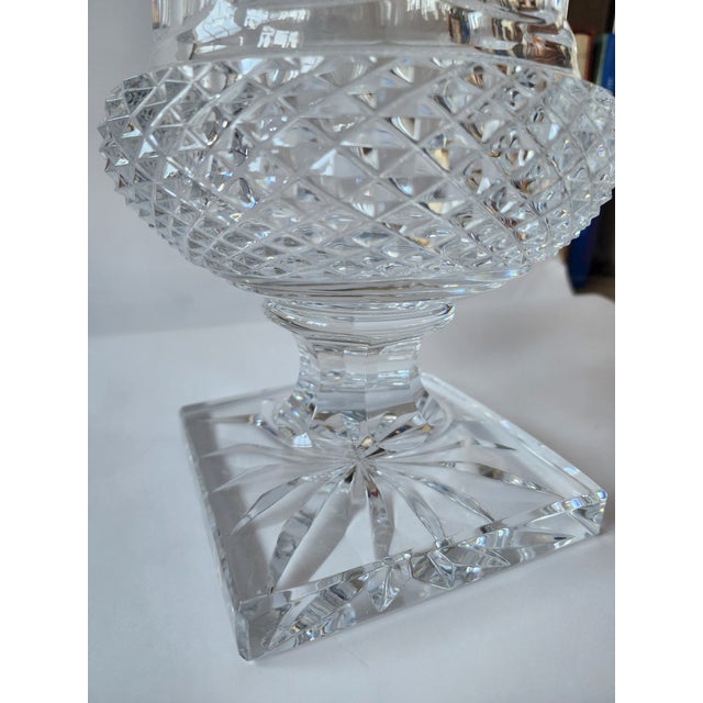 Transparent Vintage Saint-Louis Crystal Urn For Sale - Image 8 of 10
