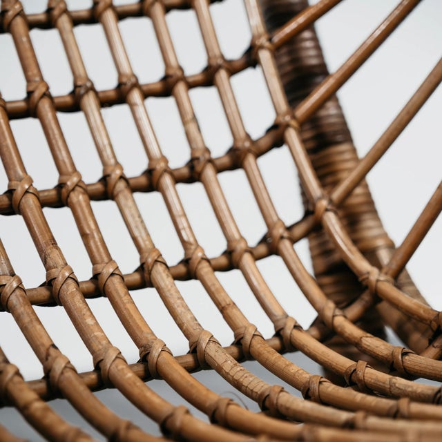 B4 Bonacina Armchairs in Rattan by Tito Agnoli for Vittorio Bonacina, 1950s, Set of 2 For Sale - Image 6 of 10
