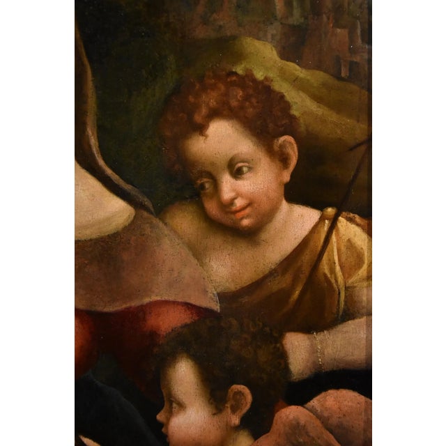 School of Antonio Allegri / Il Correggio, Madonna and Child, 1580, Oil on Board For Sale - Image 8 of 18