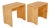 Charlotte Perriand for Les Arcs 1600, Attributed Pair of Carved Pine Stools, 1960s For Sale