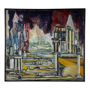 Louise Odes Neaderland Architectural "City", 1964