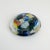 Stunning 4.5" wide, modernist Italian Murano glass paper weight. Hand blown heavy glass with multicolored scramble...