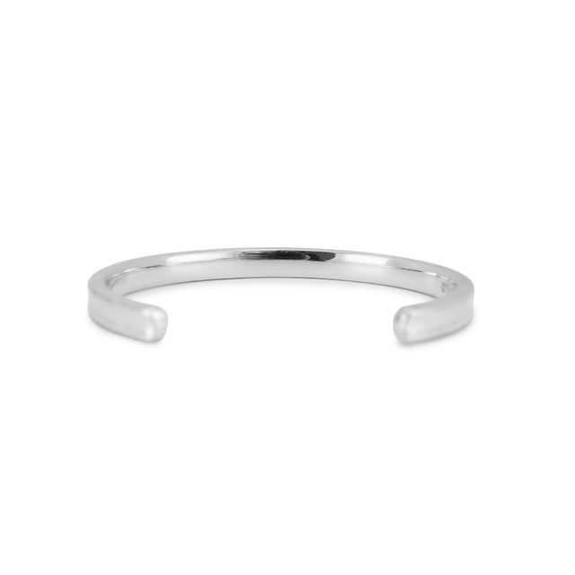 Modern Tiffany & Co. Tiffany 1837 Narrow 925 Silver Medium Cuff Bangle Bracelet For Sale - Image 3 of 9