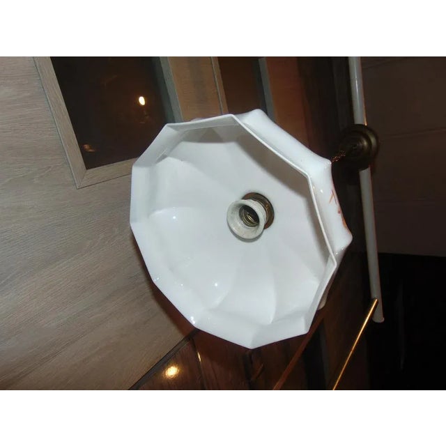 Art Nouveau Brass Lamp For Sale - Image 4 of 7