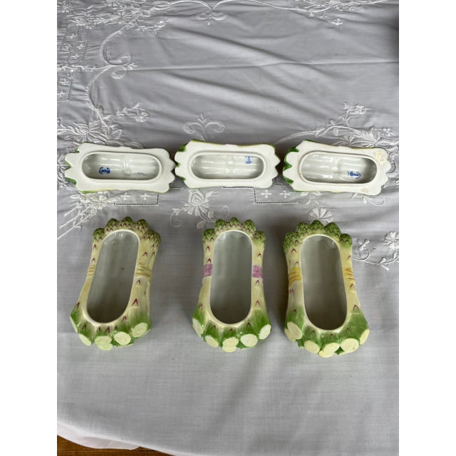 Asparagus 1960s Herend Porcelain Asparagus Boxes With Bows- Set of 3 For Sale - Image 8 of 11