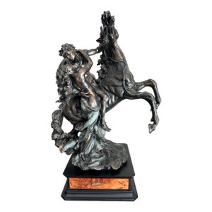 Vintage 1993 Florence Giuseppe Armani the Embrace Lovers & Horse Sculpture #480m