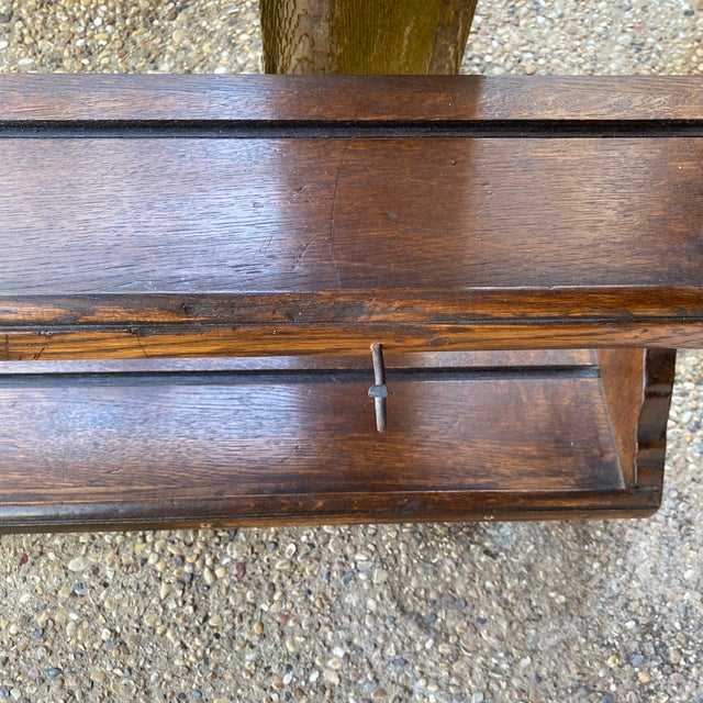 Vintage Wooden Wall Mount Plate Rack or Display Shelf For Sale - Image 9 of 12