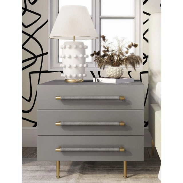 Trident Grey Nightstand For Sale - Image 9 of 10