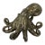 Cast Bronze Octopus Sculpture — Fluid Marine Form With Textural Patina For Sale