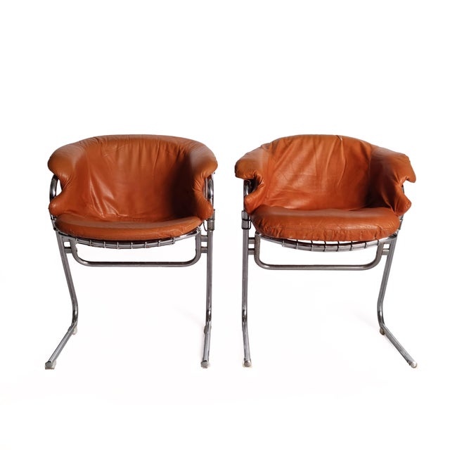 Mid-Century Modern Set of Flynn Dining Chairs by Gastone Rinaldi for Thema For Sale - Image 3 of 10