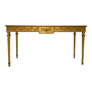 Adam Console Table with Gilt Finish by English Georgian