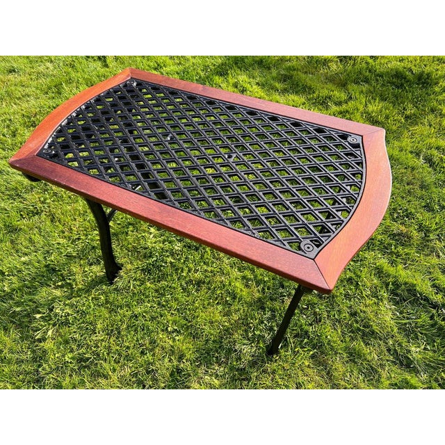 Antique Victorian mahogany and cast iron garden coffee table A beautifully restored and wholly original Antique Victorian...