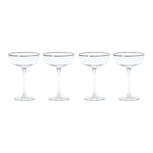 7.25" Tall Martini Glasses, Set of 4